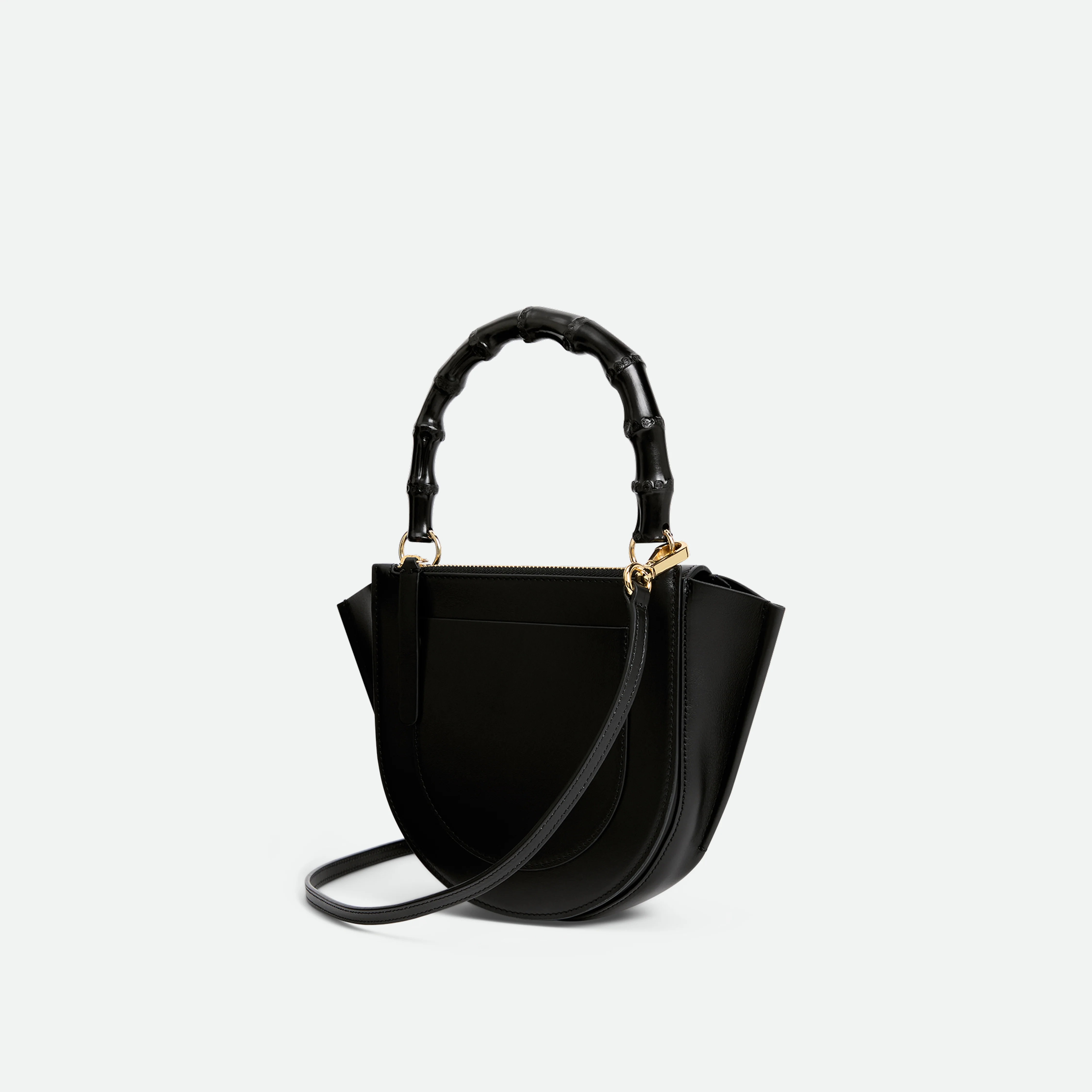 Hortensia Bag Mini - Black / Bamboo - Image 3