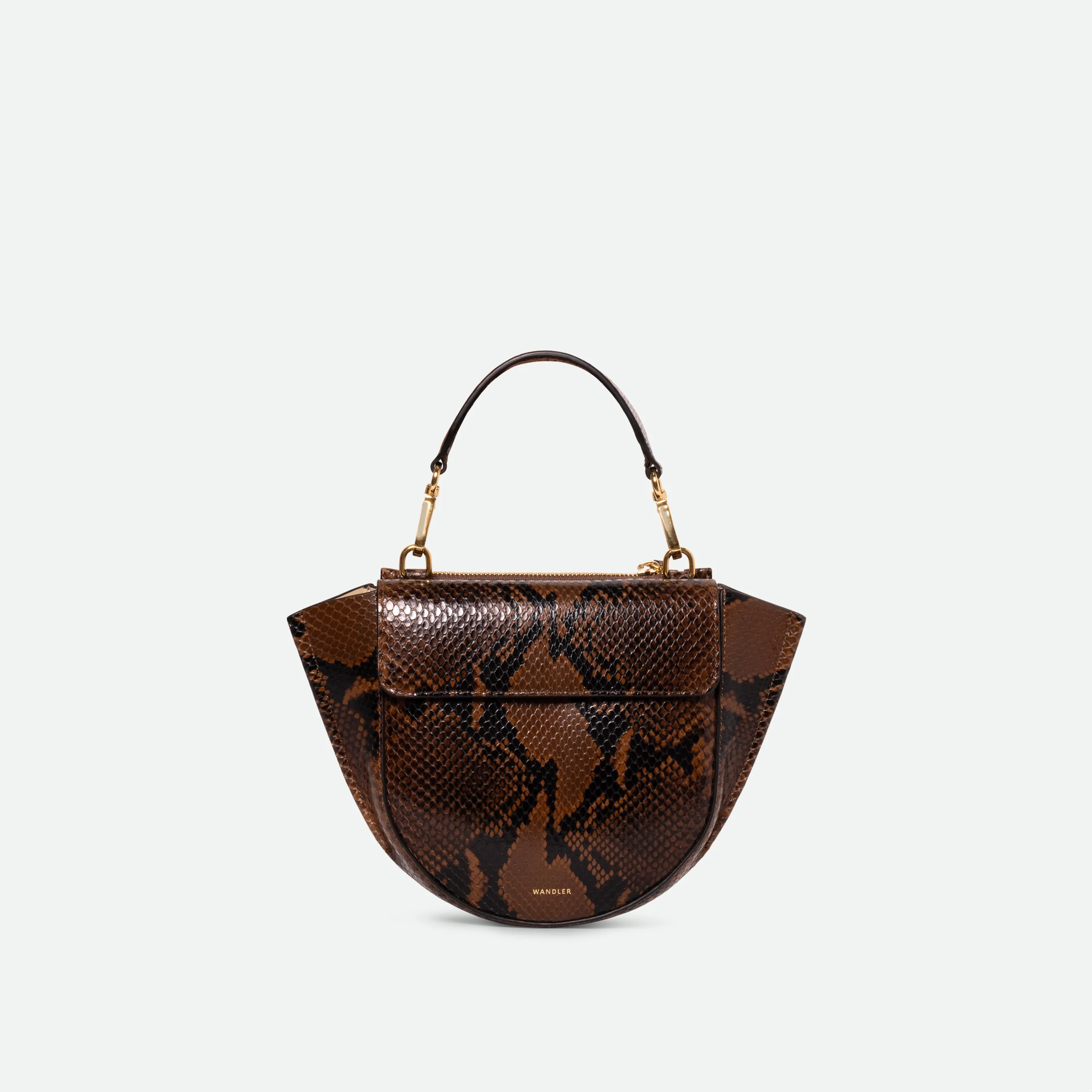 Hortensia Bag Mini - Brown Python