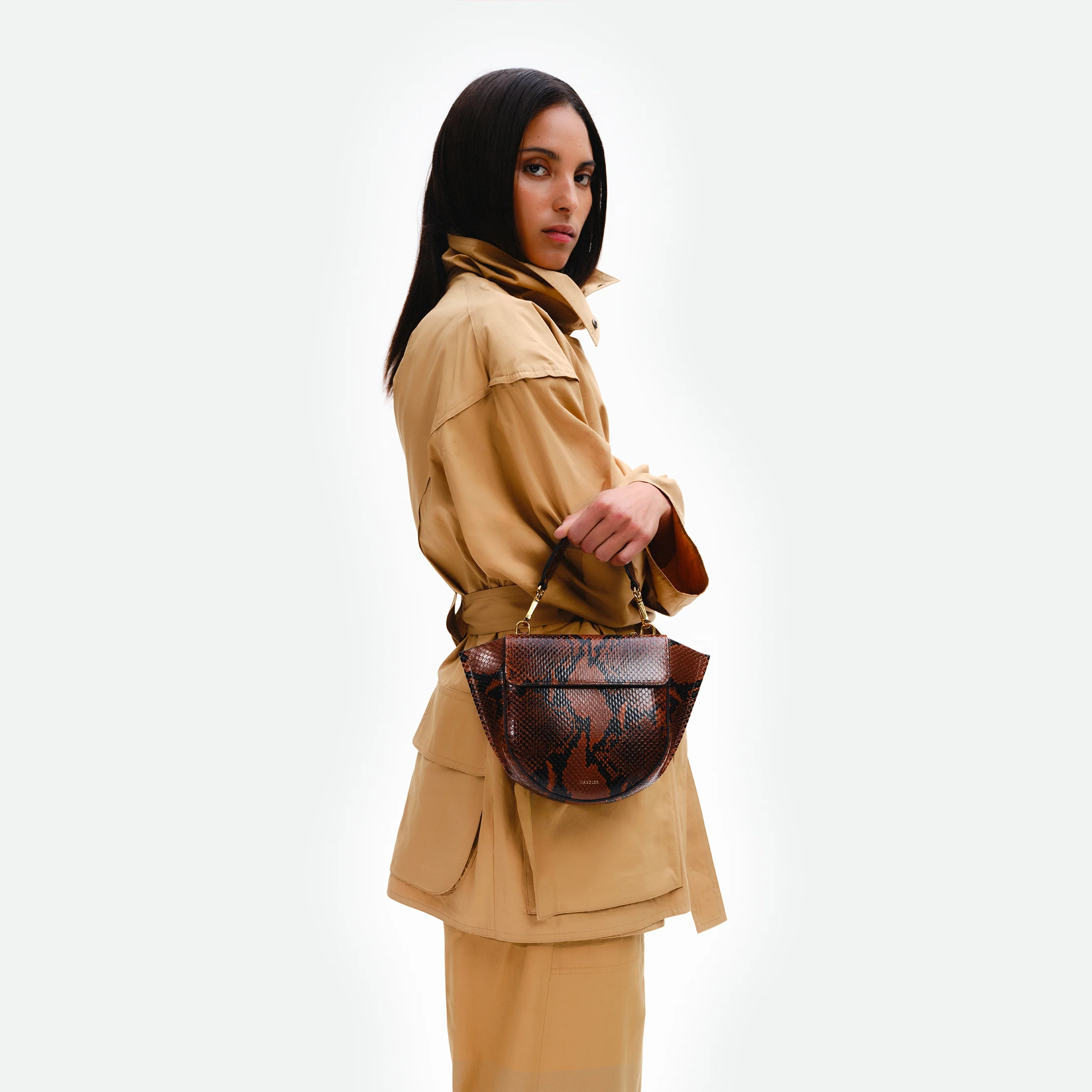 Hortensia Bag Mini - Brown Python - Image 2