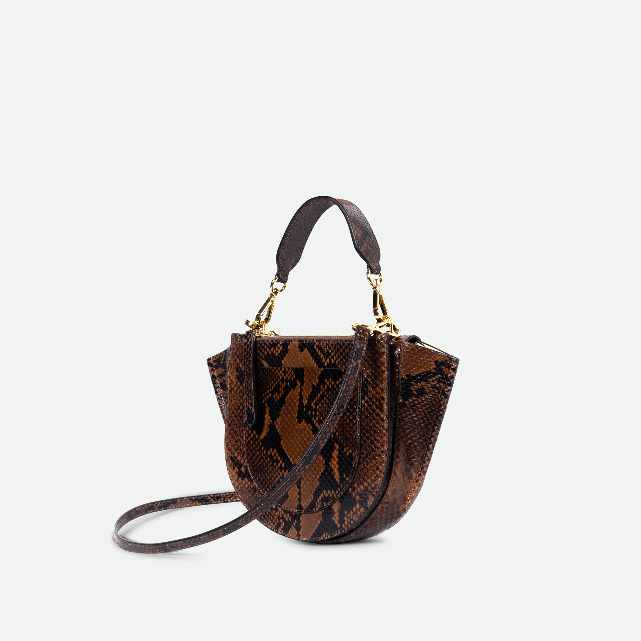 Hortensia Bag Mini - Brown Python - Image 3