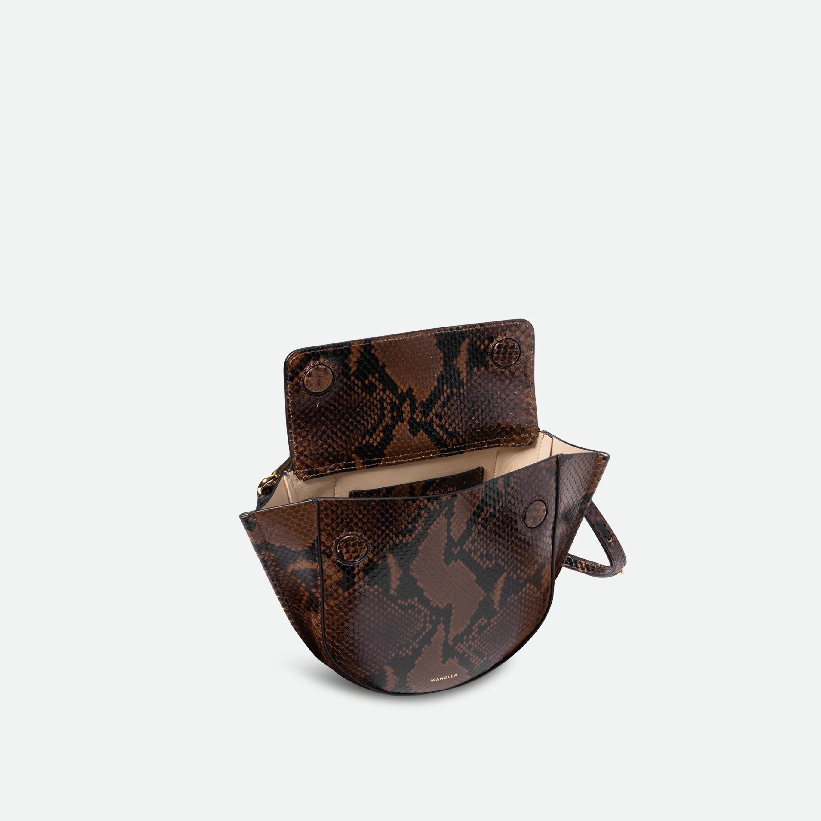 Hortensia Bag Mini - Brown Python - Image 5