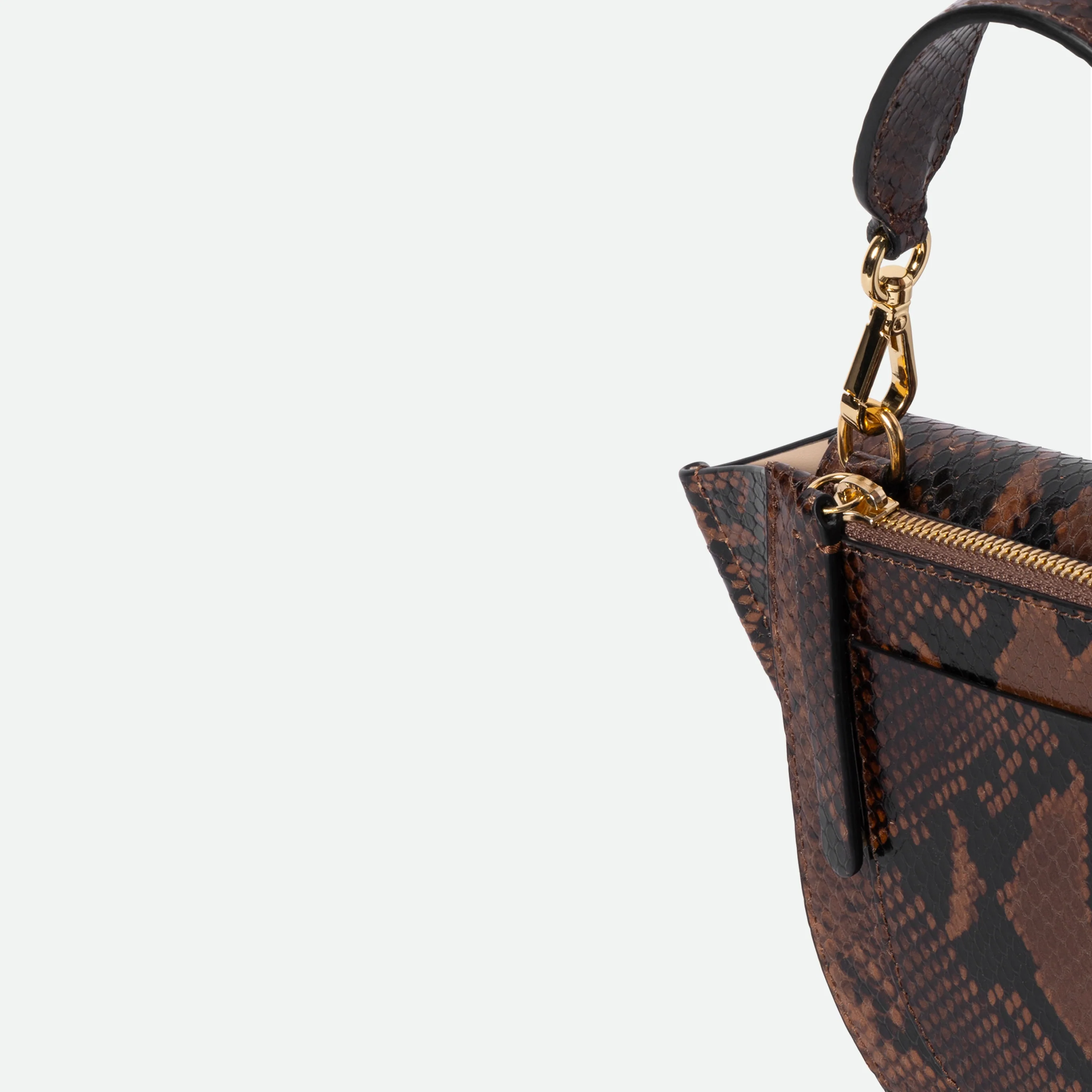 Hortensia Bag Mini - Brown Python - Image 6