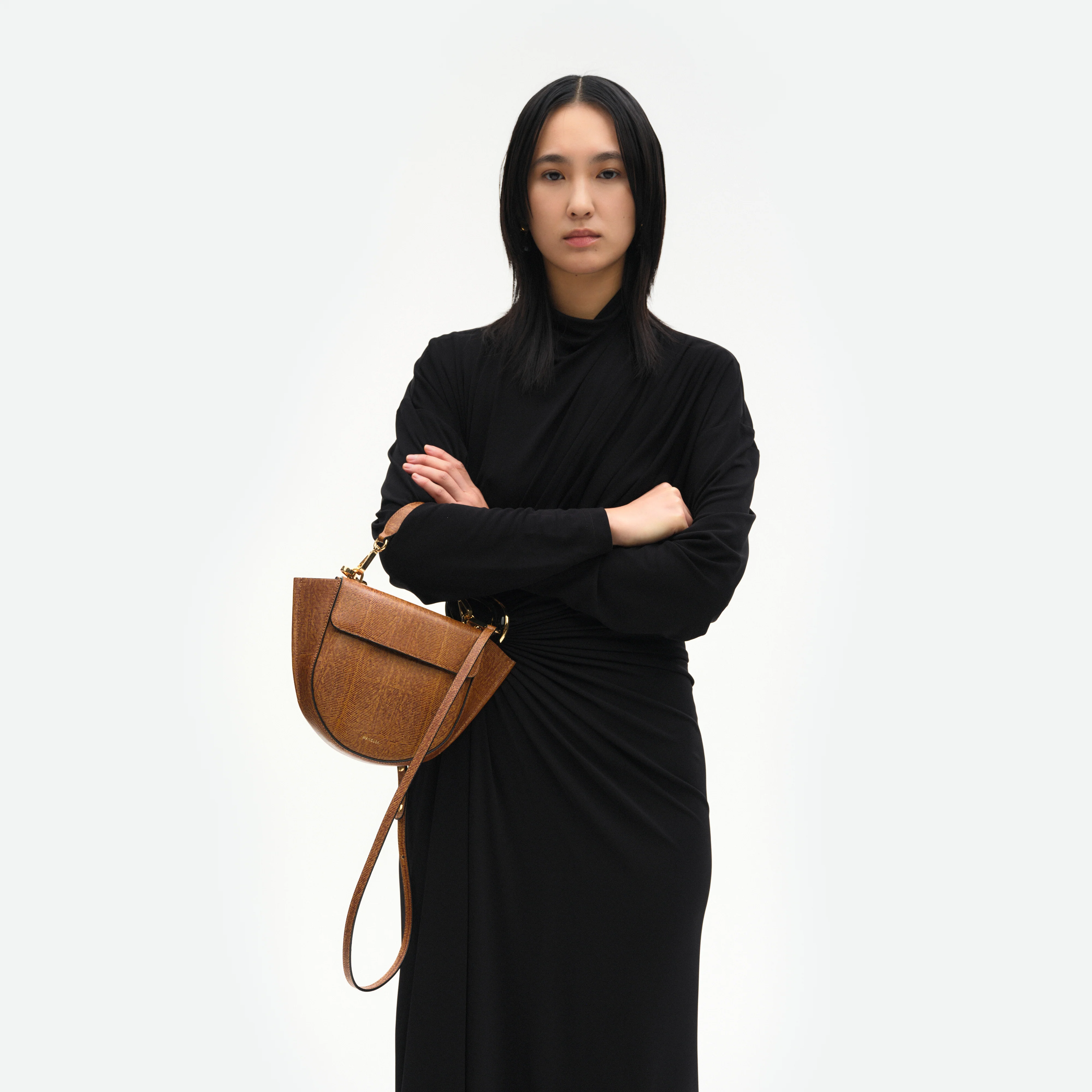 Hortensia Bag Mini - Tabacco Lizzard - Image 4