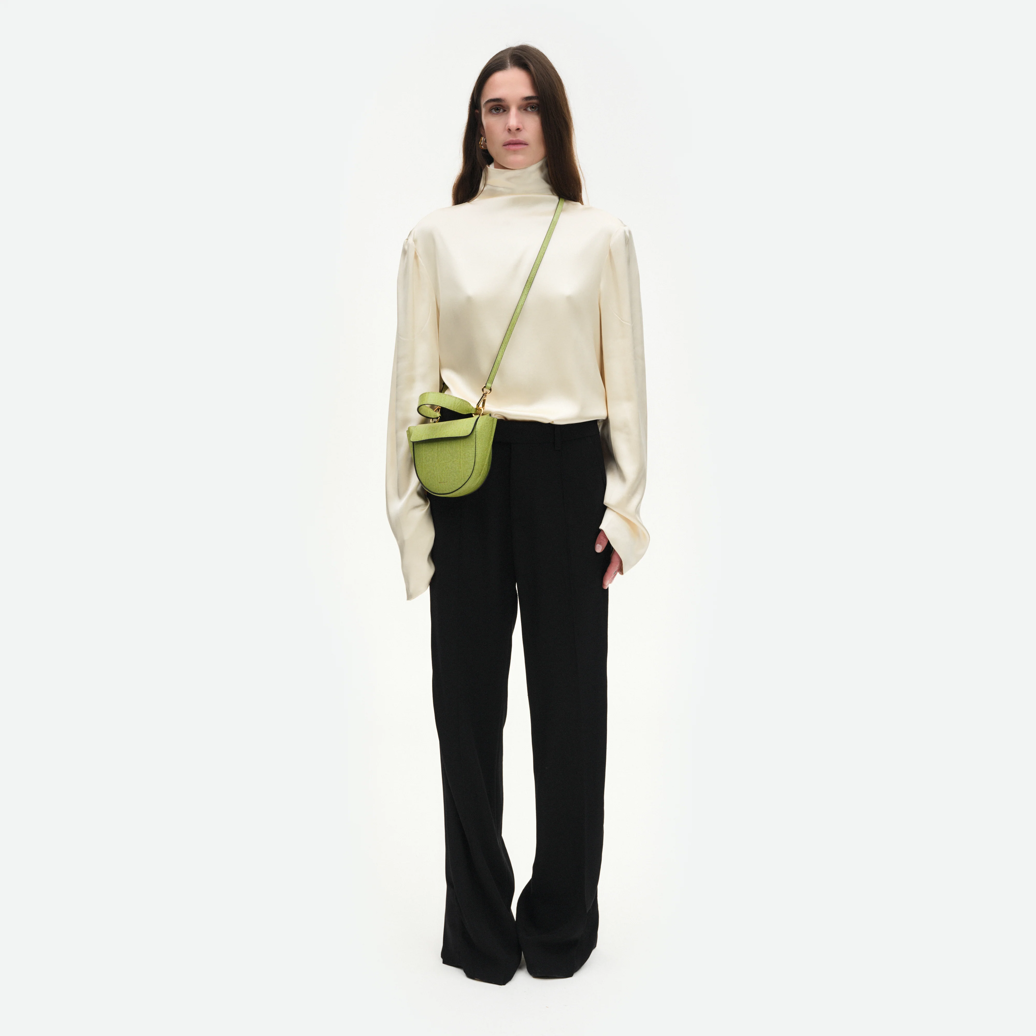 Hortensia Bag Piccola - Lime Lizzard - Image 4