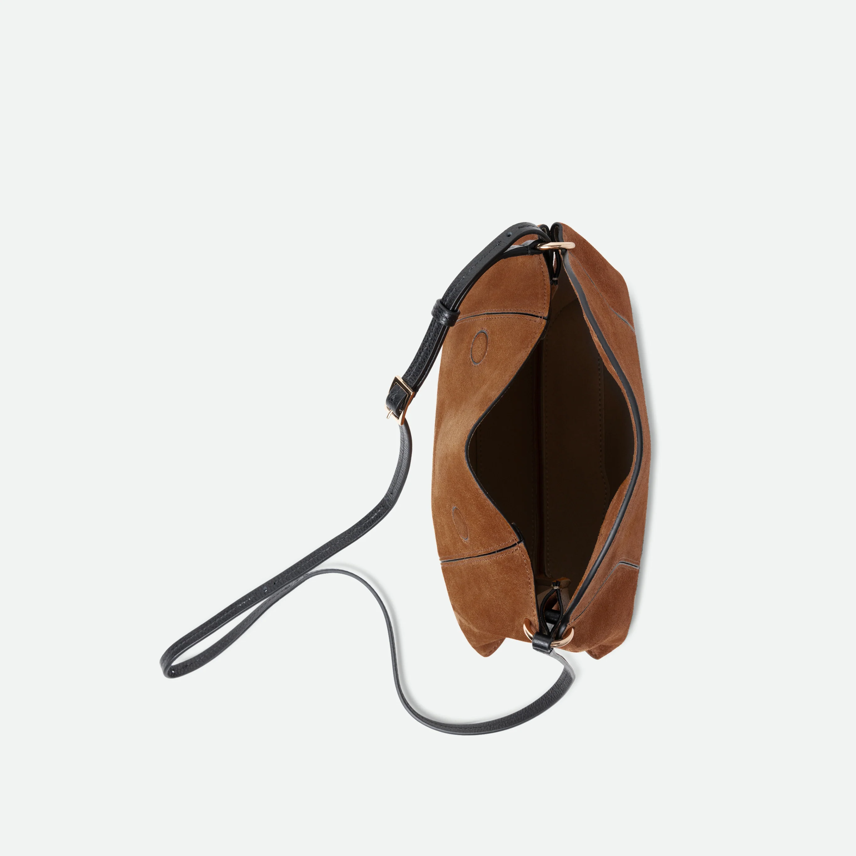 Penelope Slouch Bag - Cognac Suede - Image 5