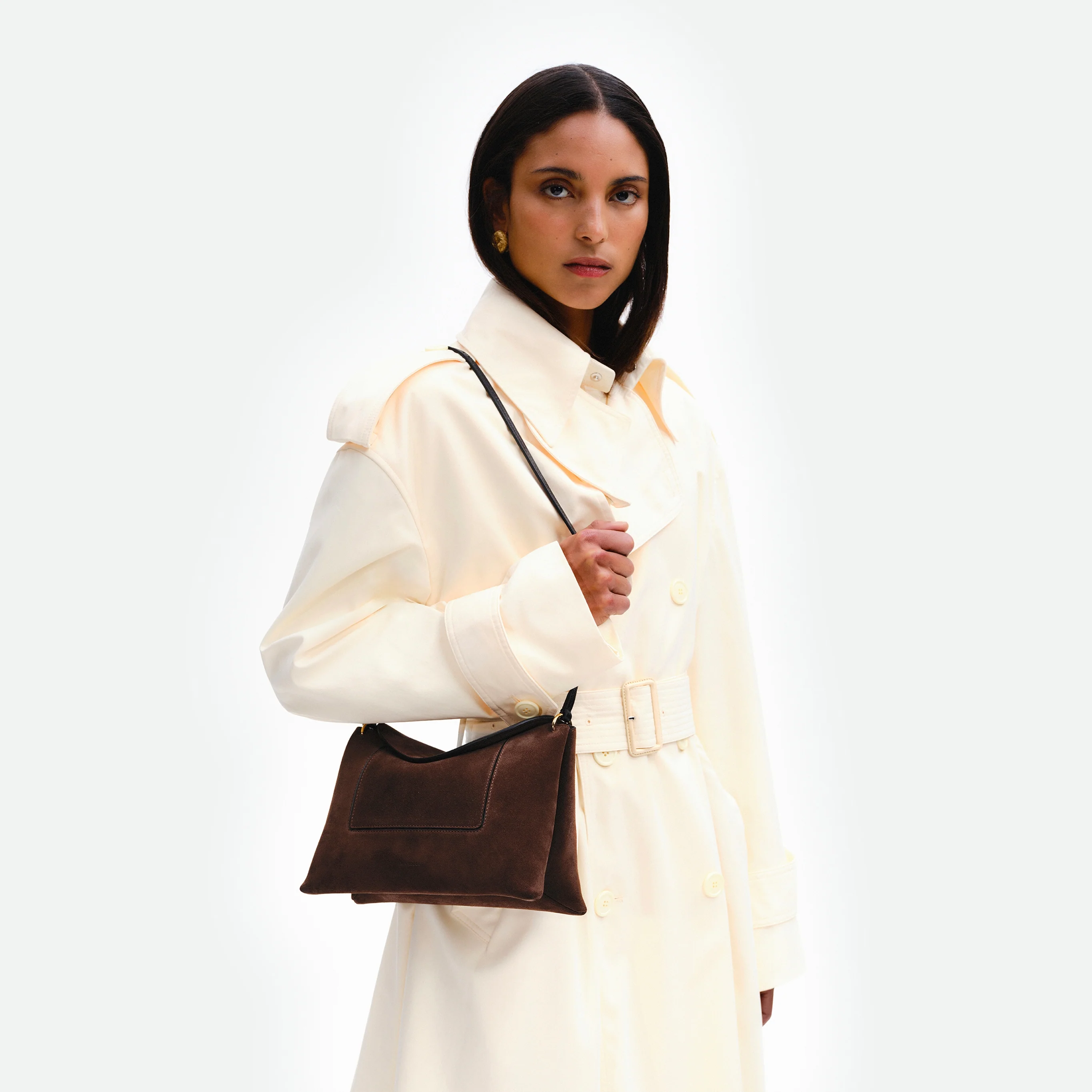 Penelope Slouch Bag - Palissander Suede - Image 3