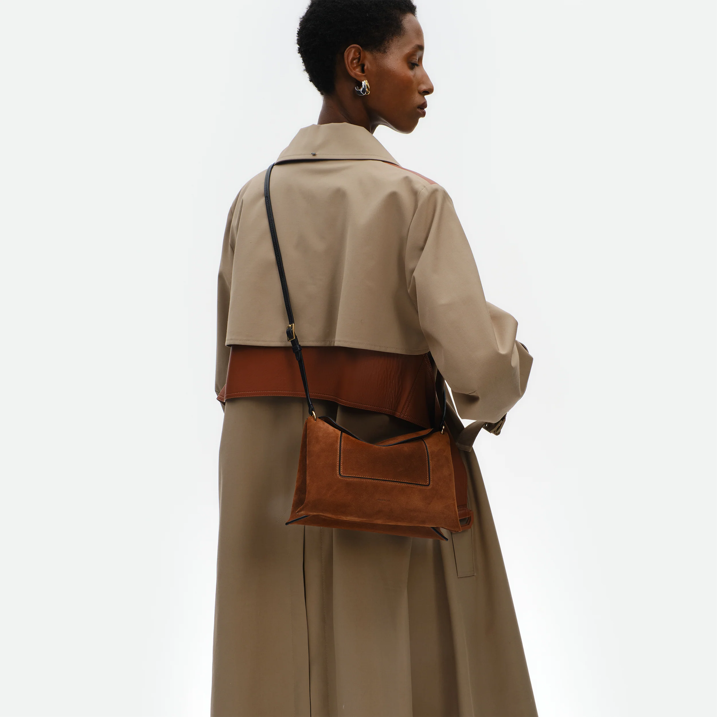 Penelope Slouch Bag - Saddle Suede - Image 4