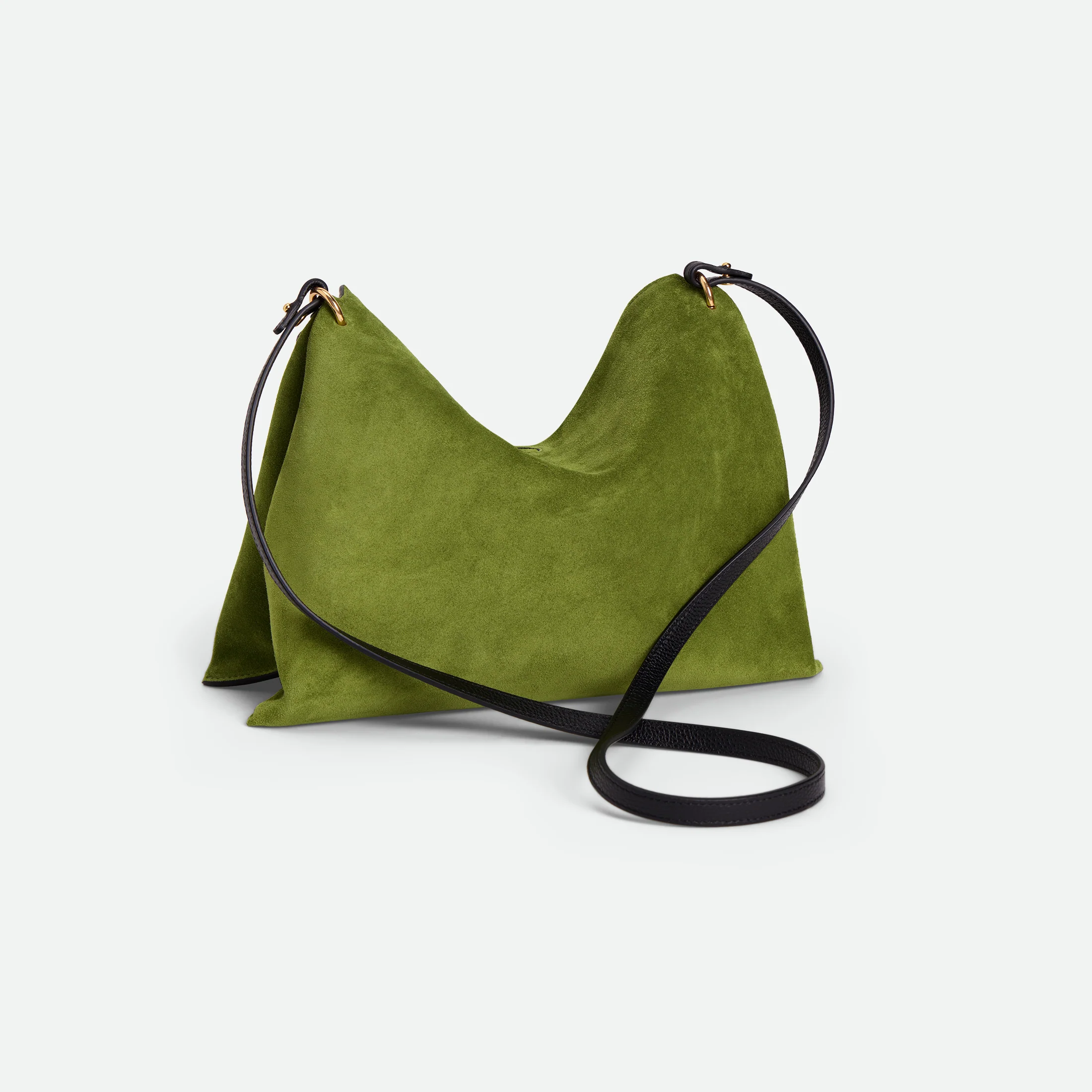 Penelope Tote Small - Verde Suede / Black - Image 3